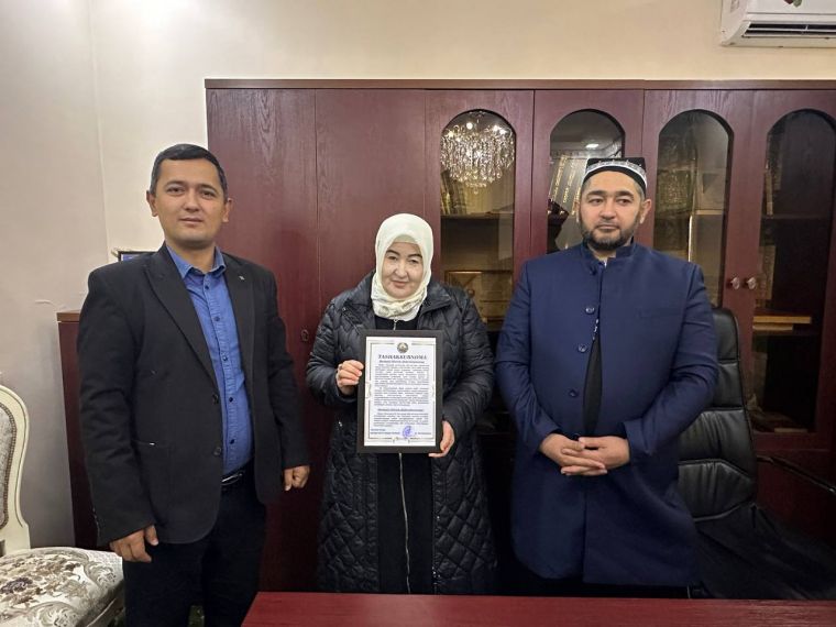 Qumqo‘rg‘onda faol din peshvolari taqdirlandi (foto+)