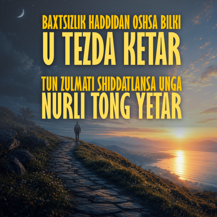 Dunyodagi eng go‘zal inson bo‘lmog‘ingiz uchun...