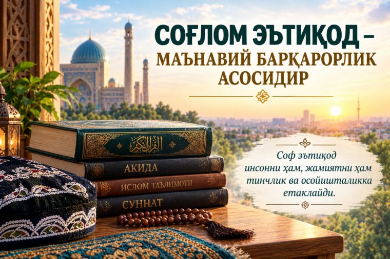 Соғлом эътиқод – маънавий барқарорлик асосидир