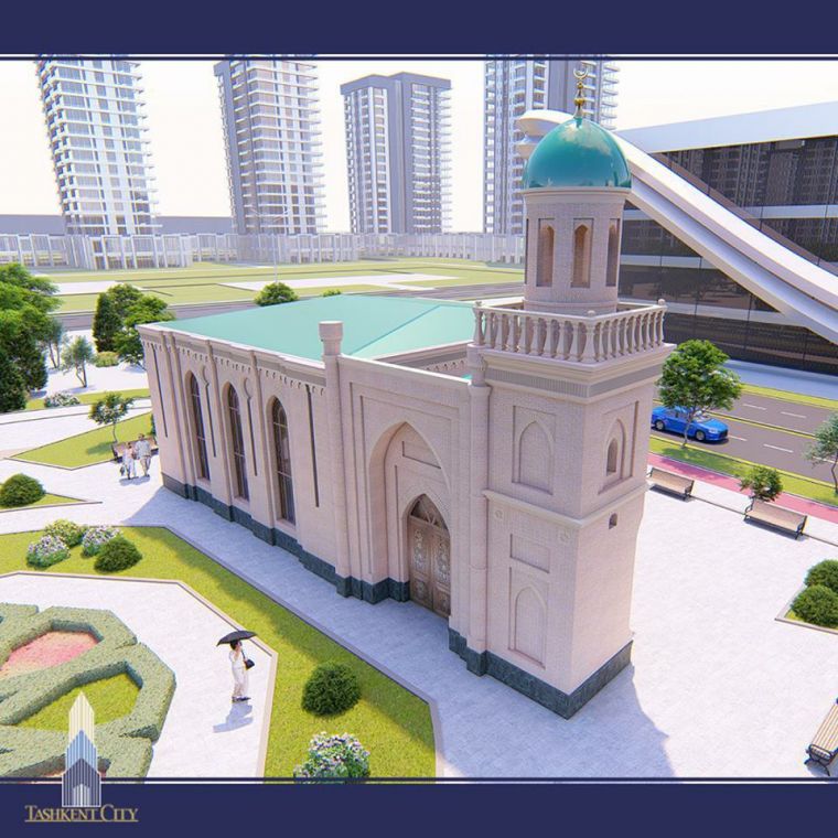 Tashkent City hududidagi «Orifjon» jome’ masjidi rekonstruksiyaga tayyorlanmoqda