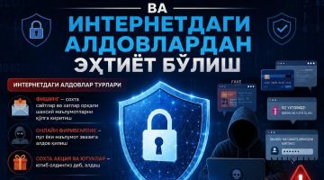 Кибер хавфсизлик ва интернетдаги алдовлардан эҳтиёт бўлиш