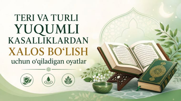 Teri va turli yuqumli kasalliklardan xalos bo‘lish