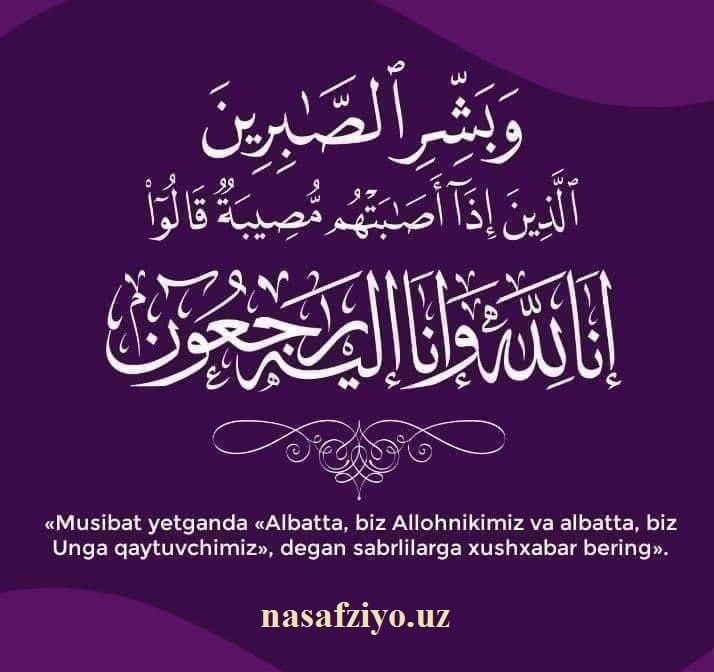 Hamdardlik bildiramiz
