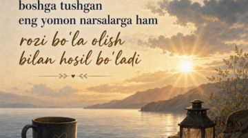 Tez orada vaziyatga moslashasiz