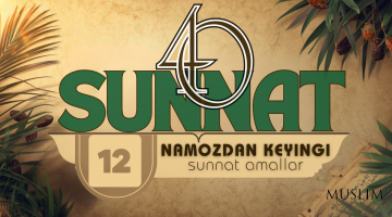 Namozdan keyin bajariladigan sunnatlar