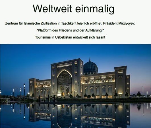 «Reiseblick»: Центр исламской цивилизации в Ташкенте - уникальный объект мирового наследия