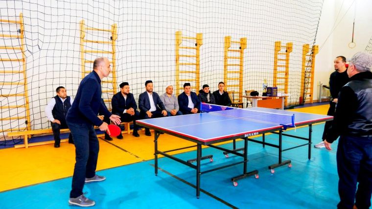 Бухоро вилоятида имом-хатиб ва имом ноиблар ўртасида стол тенниси мусобақаси ўтказилди