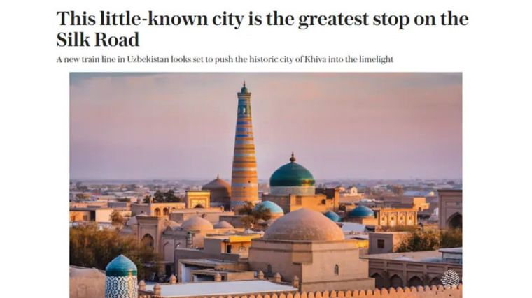 Британская газета «The Telegraph» включила Узбекистан в список лучших направлений для путешествий в 2026 году