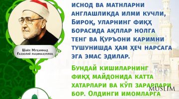 Shayx Muhammad G'azzoliy rohimahulloh: Sunnat bilan shug'ullanadigan kishilarni ko'rdim... (infografika)