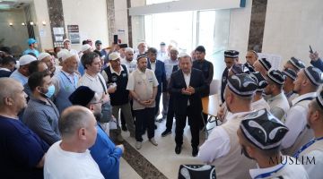 تم اللقاء مع الحجاج المستقبلين وتفقد الظروف المتوفرة لهم