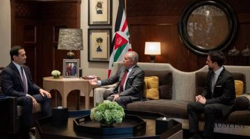الملك الأردني يستقبل معالي السيد سردار عمرزاقوف