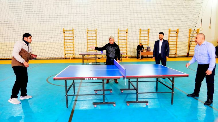 Бухоро вилоятида имом-хатиб ва имом ноиблар ўртасида стол тенниси мусобақаси ўтказилди