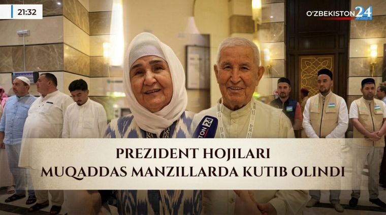 Prezident hojilari muqaddas manzillarda kutib olindi