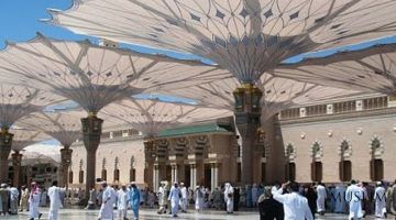 Masjidun Nabaviydagi zamzam suv idishlari, oq marmar va 250 ta soyabon haqida