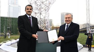 إقامة التمثال الذي يرمز إلى مكافحة الفساد في العاصمة مدينة طشقند