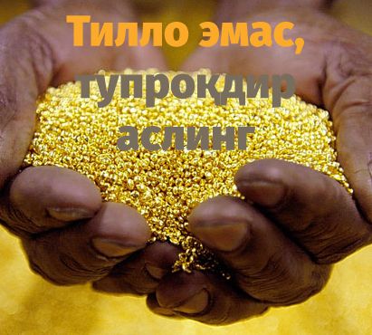 Тилло эмас, тупроқдир аслинг