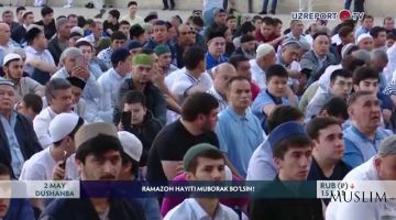 O'zbekistondagi masjidlarda hayit namozi tarovati (video)
