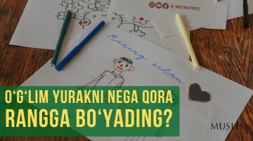 Ўғлим юракни нега қора рангга бўядинг?