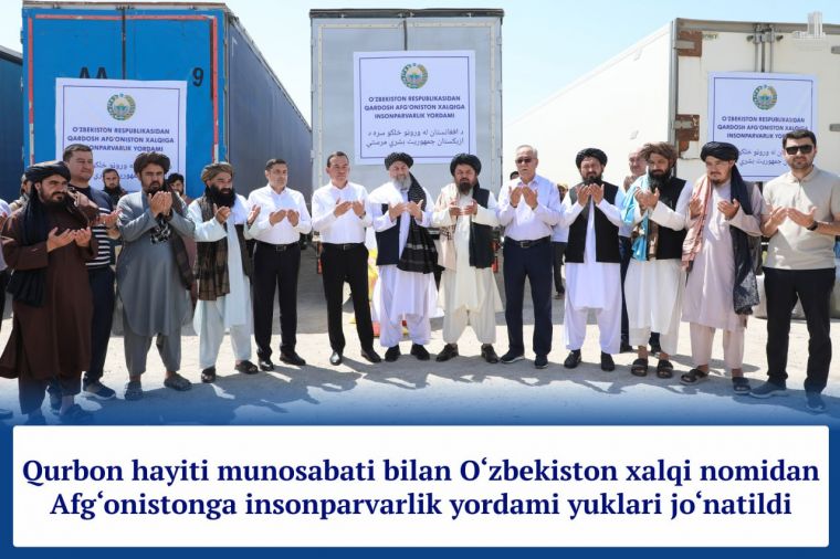 Afg‘onistonga insonparvarlik yordami: 183 tonna oziq-ovqat Balx viloyatiga yetkazildi