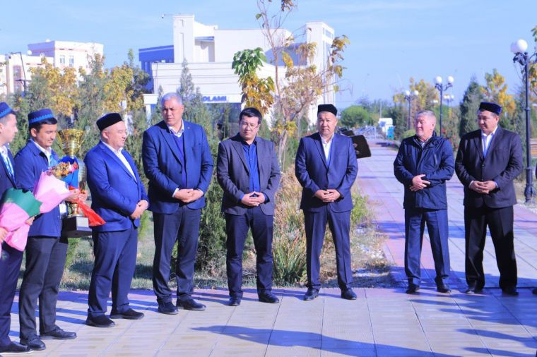 Мусобақа ғолиблари кутиб олинди