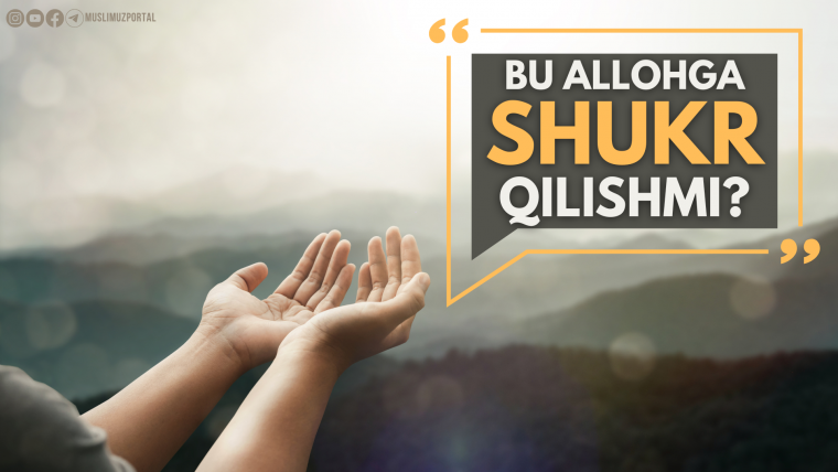 Buni shukr deb bo‘ladimi?