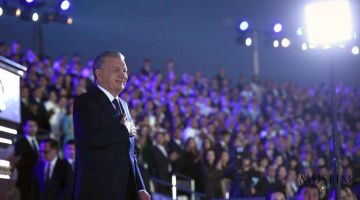 Выступление Президента Республики Узбекистан Шавката Мирзиёева на торжественной церемонии, посвященной 32-й годовщине независимости Республики Узбекистан