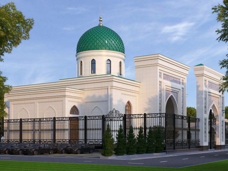Masjidning yangi binosiga ilk g‘isht qo‘yildi