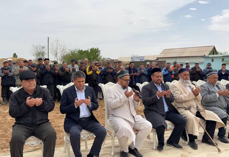 Bog‘otdagi “Mir Hoshim bobo” masjidiga ilk g‘isht qo‘yildi