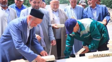 تم وضع الطوب الأول للمبنى الجديد لمسجد 