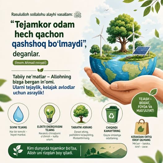 Tejamkor qashshoq bo‘lmaydi