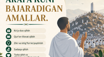 Arafa kuni bajariladigan amallar