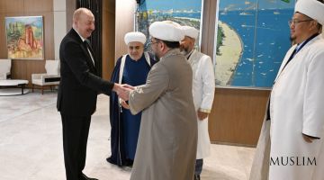 Хазрат муфтий встретился с президентом Азербайджана