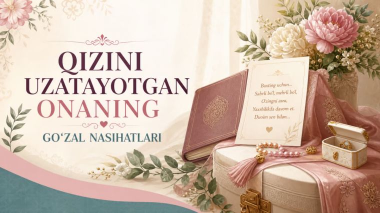 Qizini uzatayotgan onaning go‘zal nasihatlari