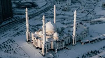 Qordan ramziy masjid yasaldi