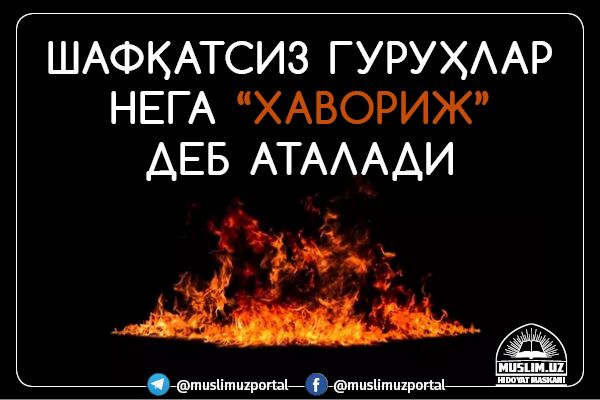 ШАФҚАТСИЗ ГУРУҲЛАР НЕГА “ХАВОРИЖ” ДЕБ АТАЛАДИ