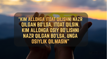 Qasam nima, nazr nima?