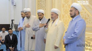 Shayx Muhammad Sodiq Muhammad Yusuf nomidagi yangi jome masjidida birinchi taroveh namozi