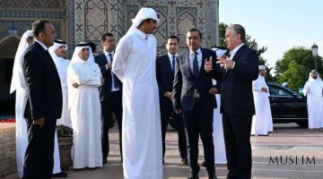 Эмир Катара ознакомился с историческими памятниками Самарканда