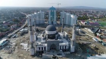 The mosque designed by Uzbek architects is being built in Chechen Republic