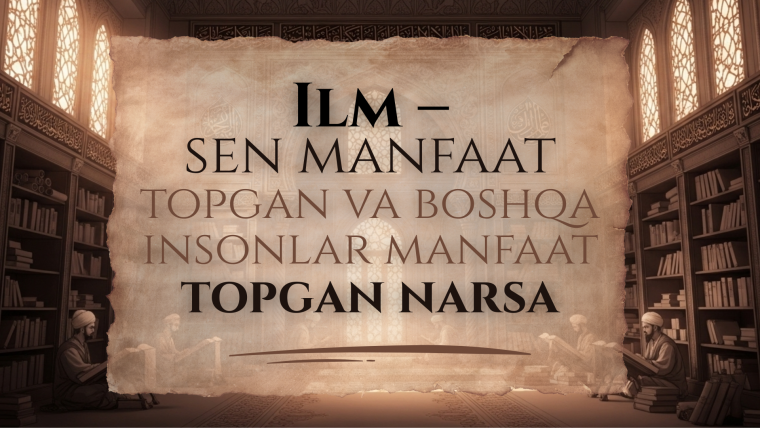 Сен олим эмассан!