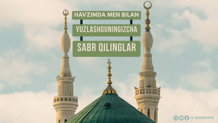 Havzimda men bilan yuzlashguningizcha, sabr qilinglar