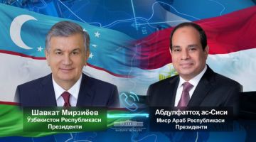 رئيسا أوزبكستان ومصر يجريان مكالمة هاتفية
