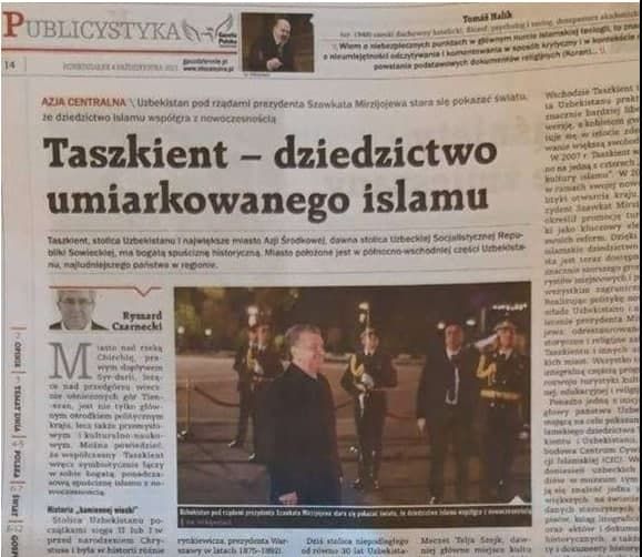 «Gazeta Polska» газетаси: Ислом мероси замонавийлик билан ҳамоҳанг мамлакат