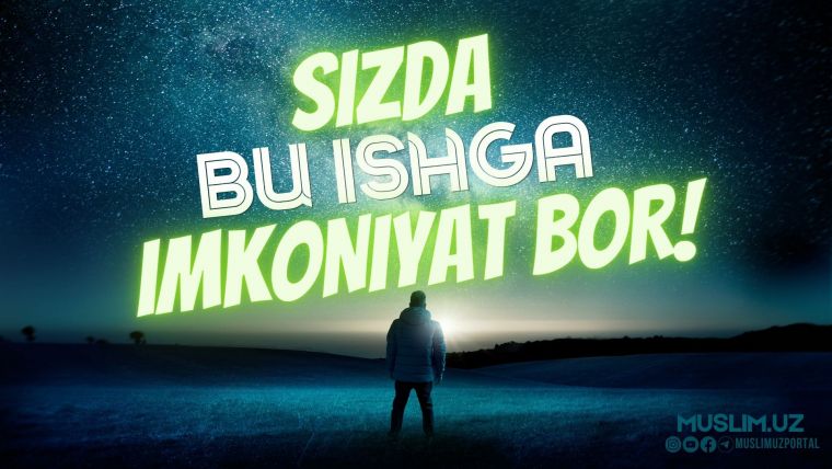 Bugun Sizda imkoniyat bor!