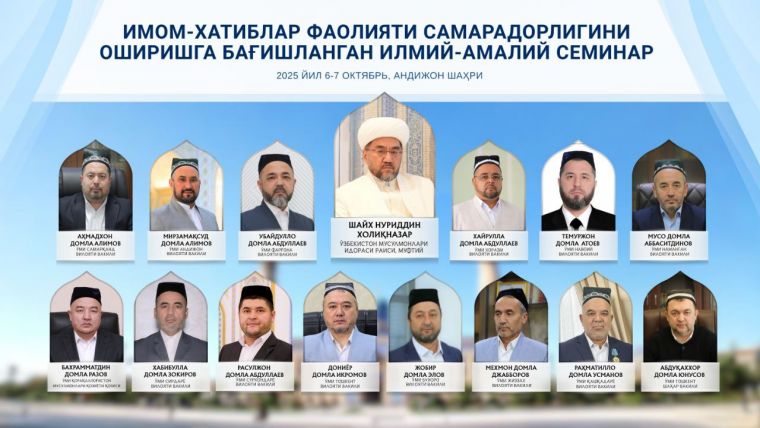 Andijan to host a seminar for imam-khatibs