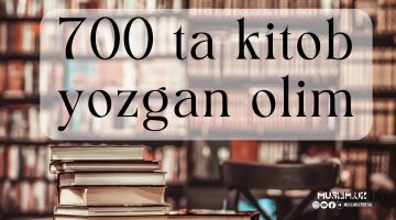 700 ta kitob yozgan olim