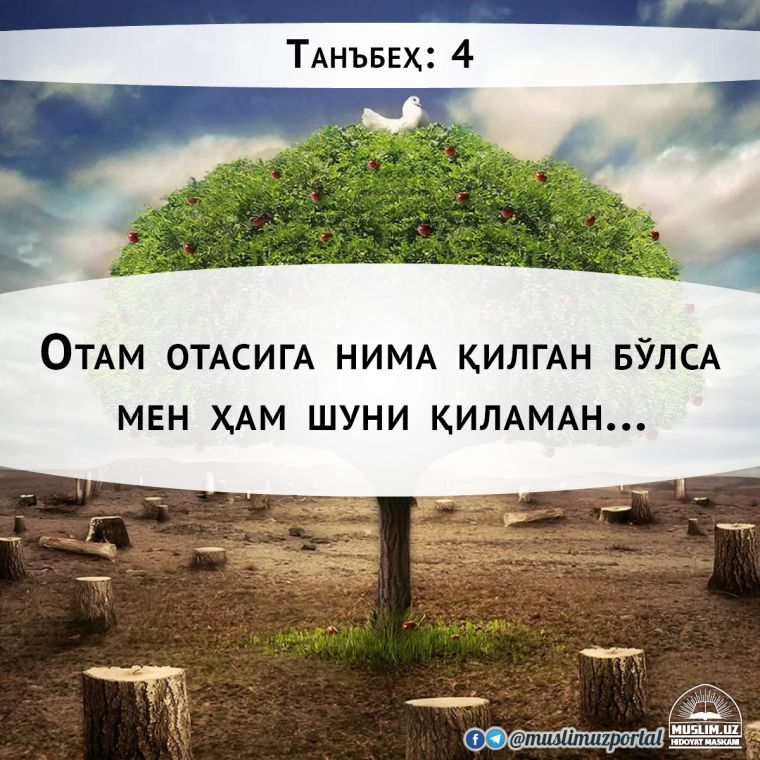 OTAM OTASIGA NIMA QILGAN BO‘LSA MЕN HAM SHUNI QILAMAN...
