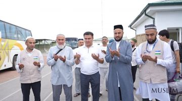 Фарғонада ҳожиларнинг дастлабки гуруҳи кутиб олинди
