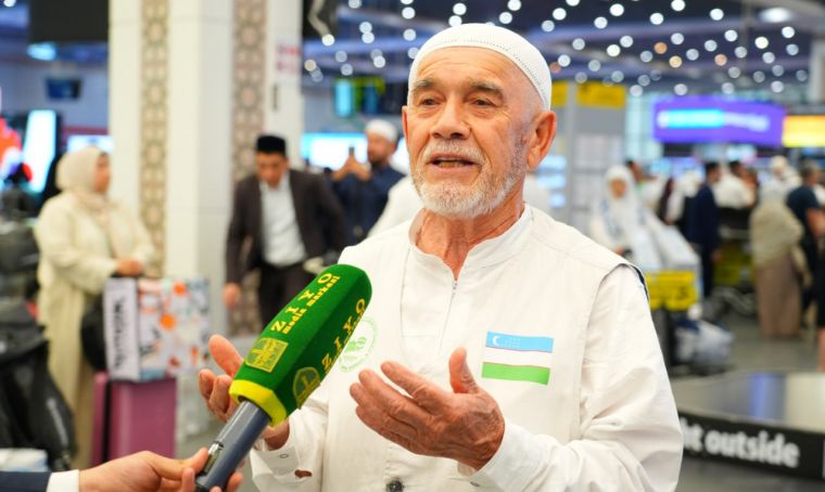 HOJILARNING ILK GURUHLARI ONA DIYORIMIZGA YETIB KЕLDI (FOTOLAVHA)