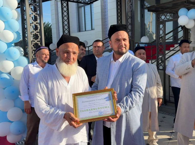Xorazmda “Sulton Sanjar Moziy” masjidi foydalanishga topshirildi (foto+)